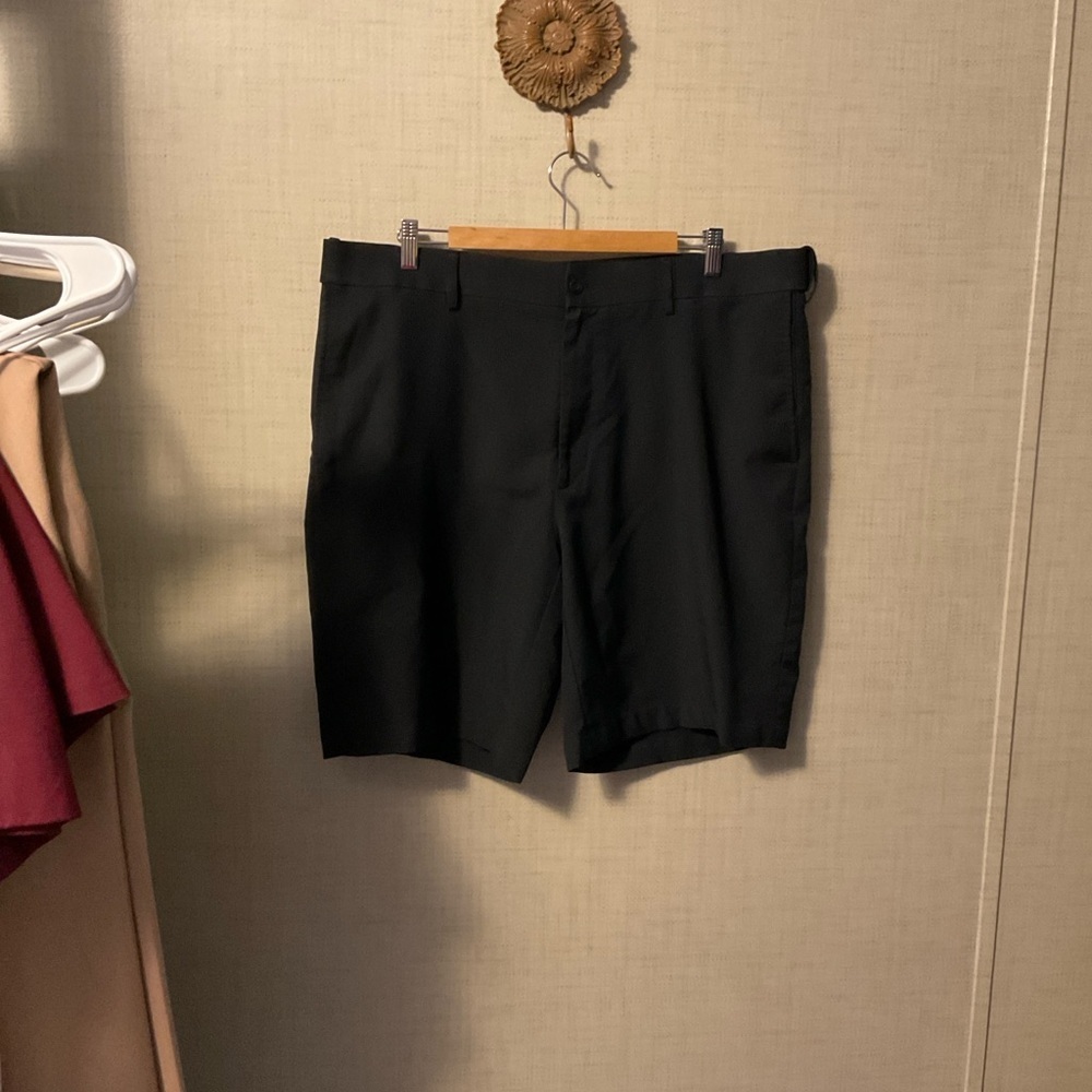 Grand Slam Black Flat Front Men's Shorts